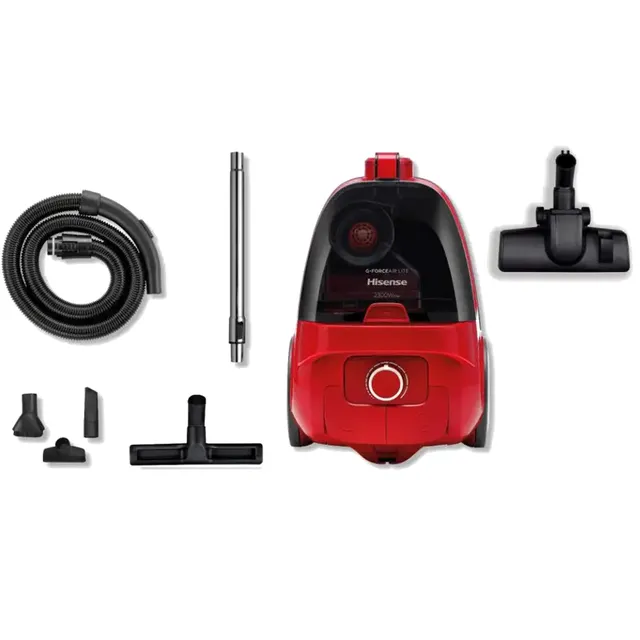 ASPIRATEUR HISENSE SANS SAC 2300W ROUGE