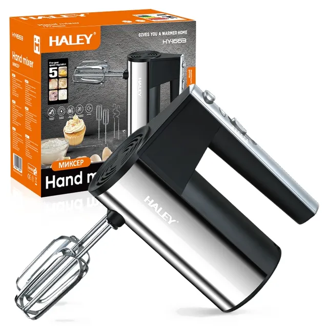 Batteur Électrique À Main Haley HY-1663 - 250W - 5 Vitesses