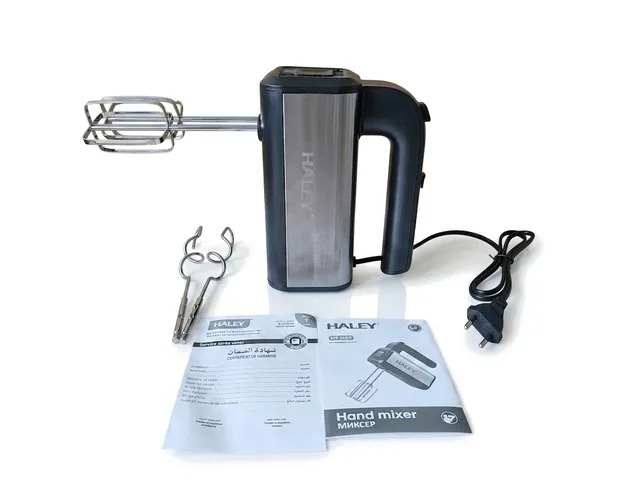 Batteur Électrique Haley HY-1669 500W - En Inox avec 5 Vitesses