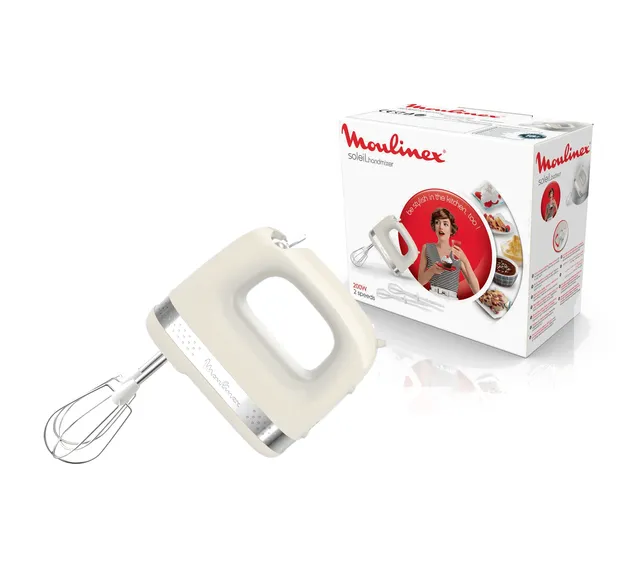 Batteur Électrique Moulinex Soleil 200W Blanc (HM211A11)