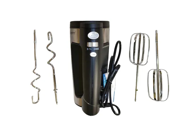 Batteur Électrique Sonashi 300W Inox avec 6 Vitesses & Fonction Turbo (SMX-126N)