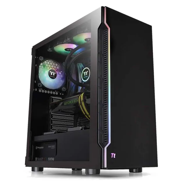 Boîtier PC Gaming Thermaltake H200 TG RGB Black - Format Moyen Tour