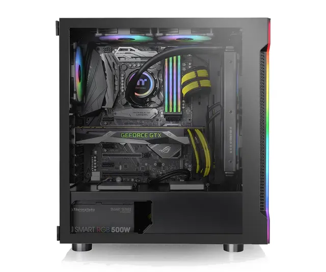 Boîtier PC Gaming Thermaltake H200 TG RGB Black - Format Moyen Tour