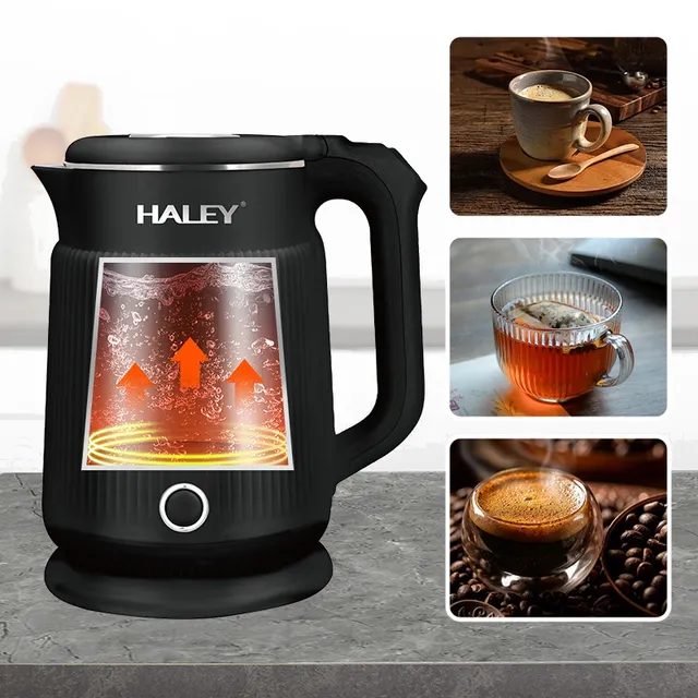 Bouilloire Électrique Haley 2.0L - 1500W - Noir (Modèle HY-8964)