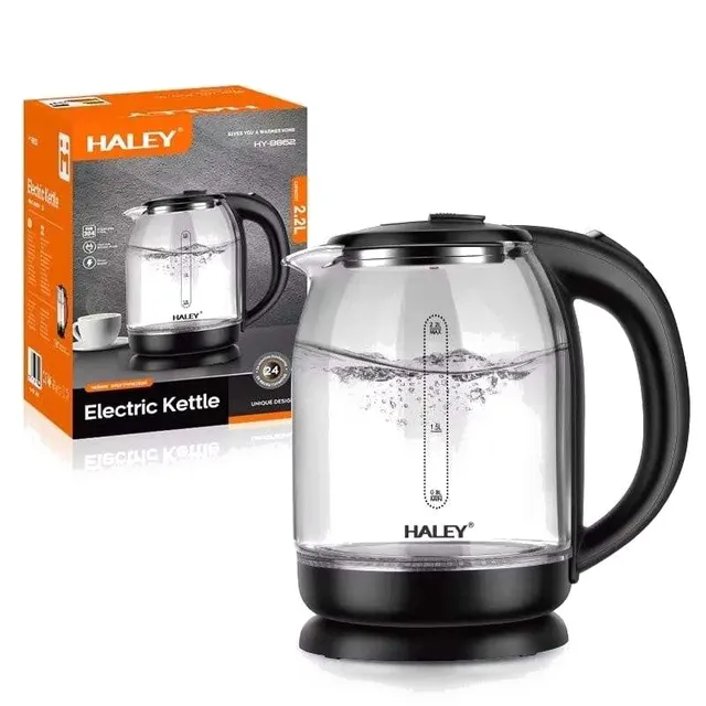 Bouilloire Électrique Haley en Acier Inoxydable - Modèle HY-8862