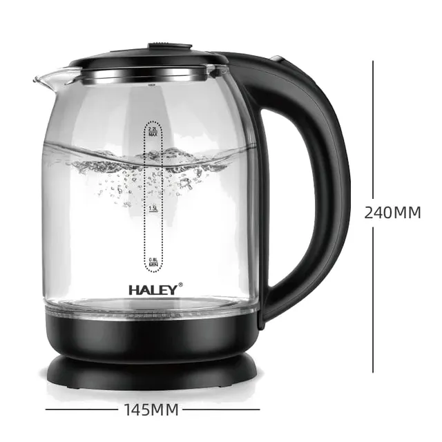 Bouilloire Électrique Haley en Acier Inoxydable - Modèle HY-8862
