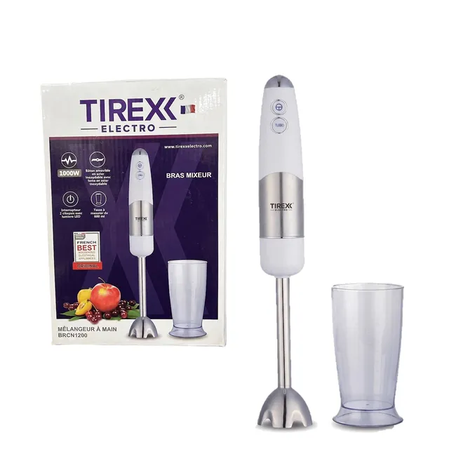 Bras Mixeur Tirex Electro 1000W Blanc & Inox (BRCN1200)