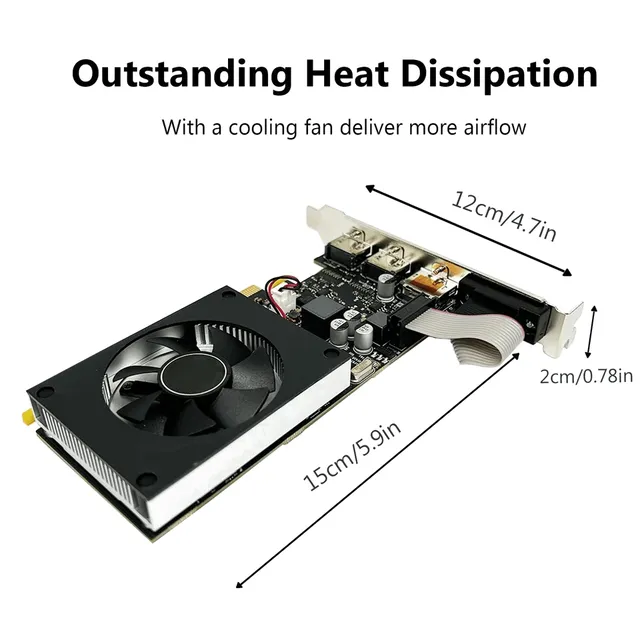 Carte Graphique NVIDIA GeForce GT 730 4GB Low Profile