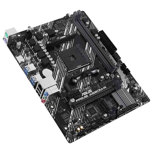 Carte Mère ASUS A520M-R Socket AM4 - Chipset AMD A520 - Format Micro-ATX