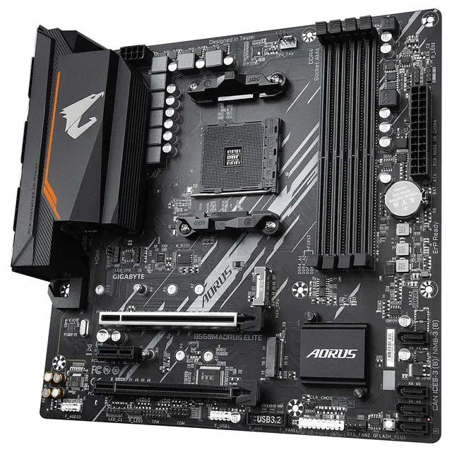 Carte Mère Gigabyte B550M AORUS ELITE (Socket AM4 - DDR4 - Micro-ATX)