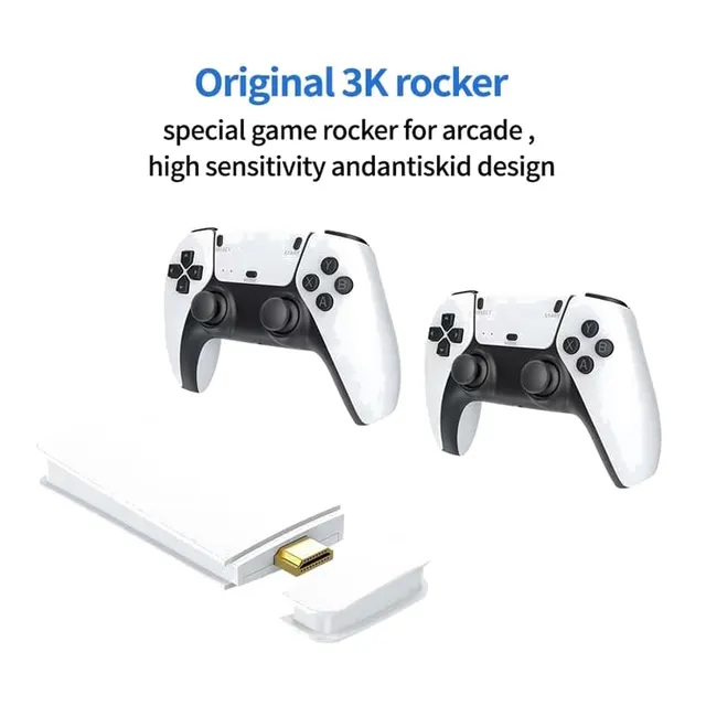 Console de Jeu Rétro Game Stick M15 Plus avec Manettes Sans Fil