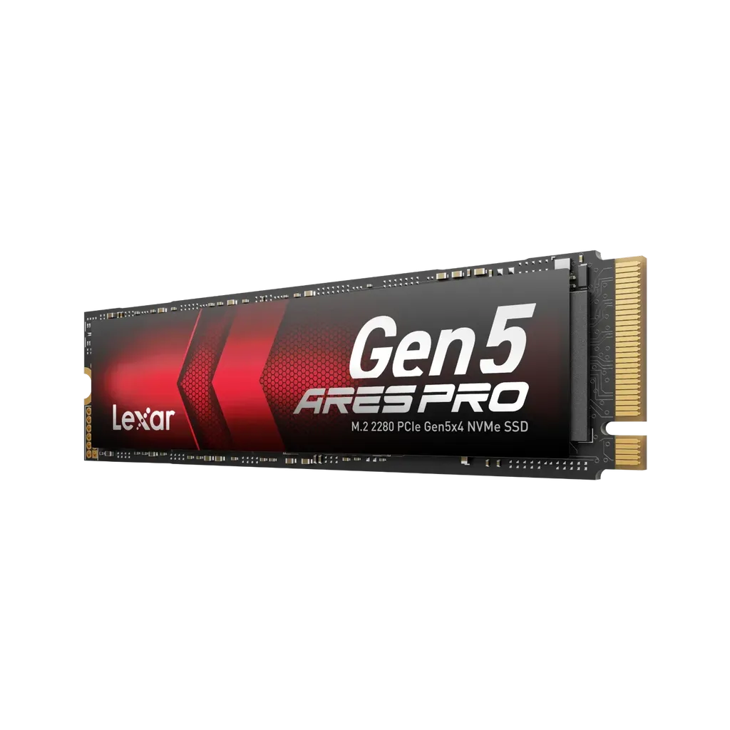 Disque Dur Interne SSD Lexar ARES Pro 1To NVMe PCIe Gen5 - Vitesse jusqu'à 14000 Mo/s