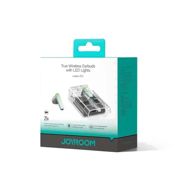 Écouteurs Joyroom Icelens TC1 - 25H Autonomie - LED RGB