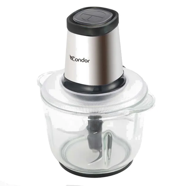 Hachoir Électrique Condor MasterMix 500W Bol en Verre Inox - HA-MV500XN