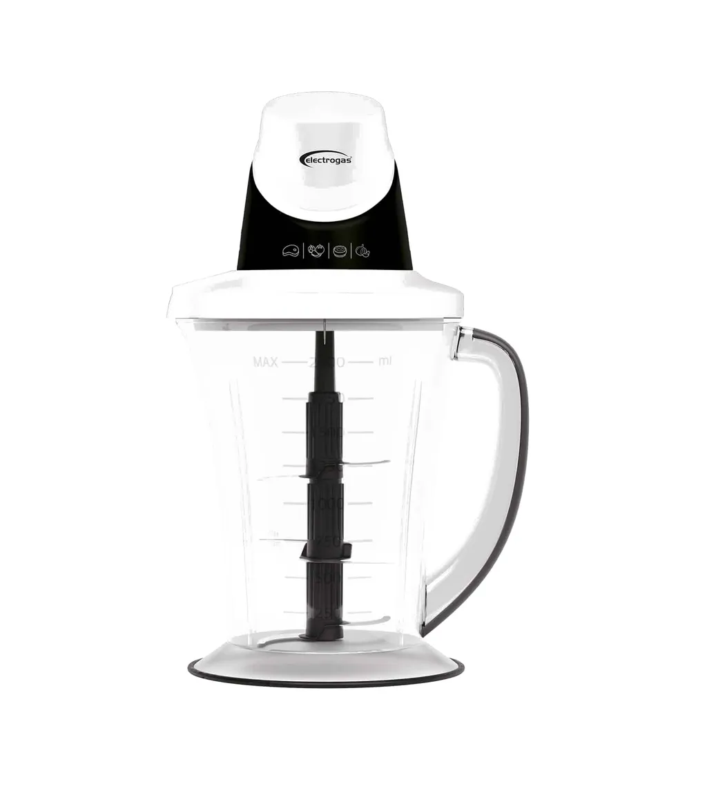 Hachoir Électrique Electrogas 500W Capacité 2L avec 6 Lames en Inox - Noir C500B