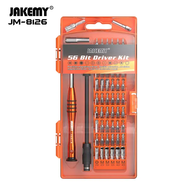 Kit Tournevis de Précision JAKEMY JM-8126 Professionnel 60 en 1 - Pour Électronique et Smartphones
