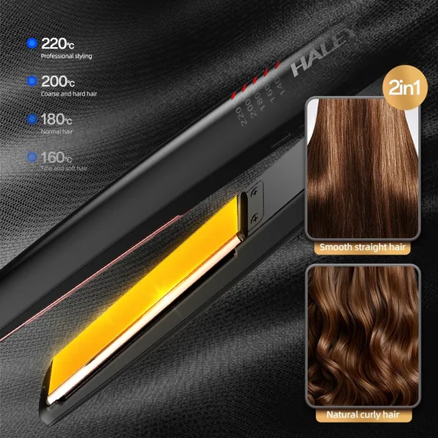 Lisseur À Cheveux Électrique Haley HY-3009 - Plaques Céramique