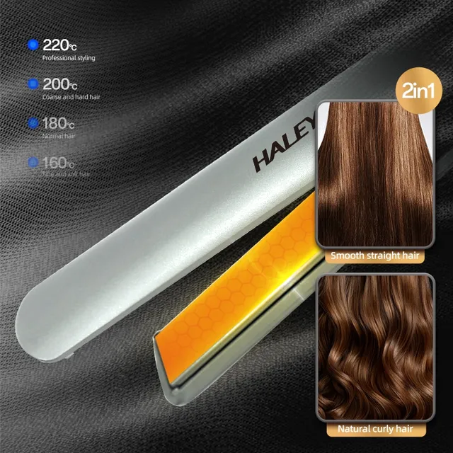 Lisseur À Cheveux Électrique Haley HY-3012 - Plaques Céramique Large