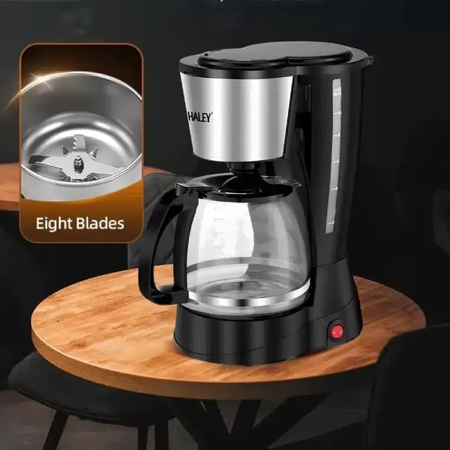 Cafetière Électrique 2 en 1 Haley avec Moulin Intégré  – HY-2803