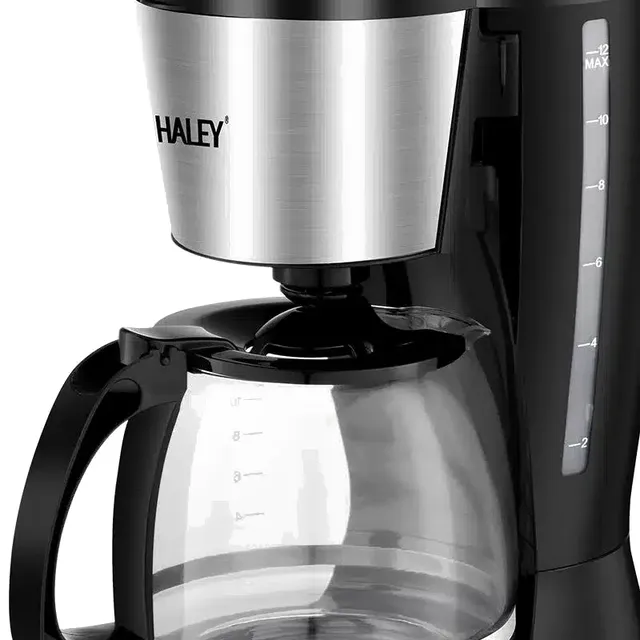 Cafetière Électrique 2 en 1 Haley avec Moulin Intégré  – HY-2803