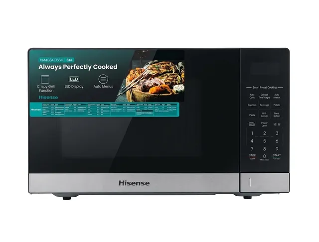 Micro-ondes HISENSE 34L avec Grill - Noir - HMAS3410SSG