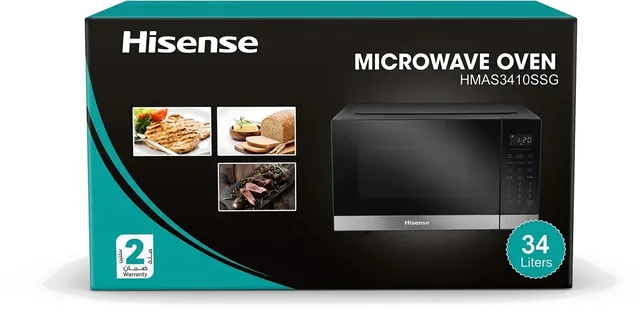 Micro-ondes HISENSE 34L avec Grill - Noir - HMAS3410SSG