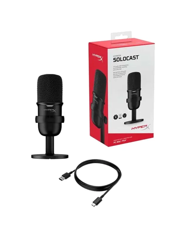 Microphone USB Gaming HyperX SoloCast (MD-2311 / 781) - Noir