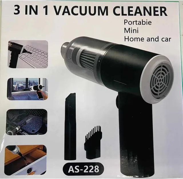 Mini Aspirateur Souffleur Sans Fil 3-en-1 DHM-228 - Pour Maison & Voiture