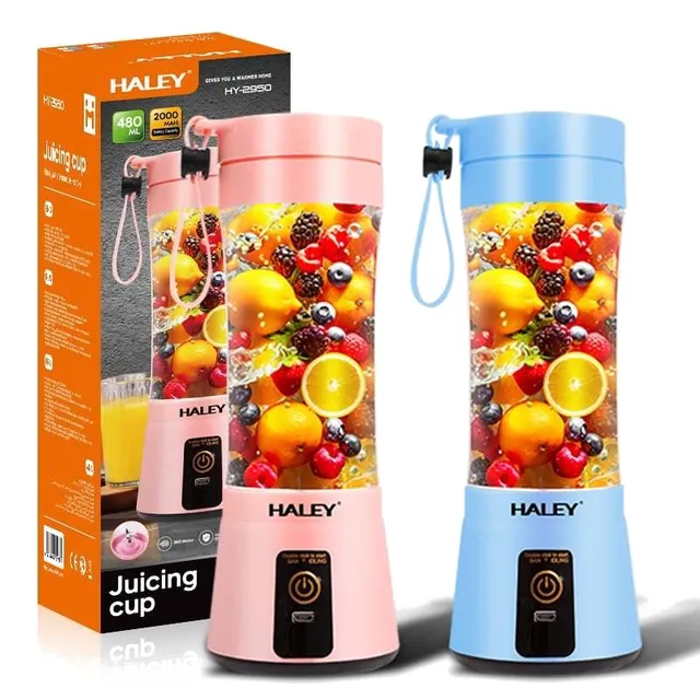 Mini Blender & Presse-Agrumes Portable Rechargeable Haley - Modèle HY-2950