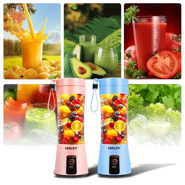 Mini Blender & Presse-Agrumes Portable Rechargeable Haley - Modèle HY-2950