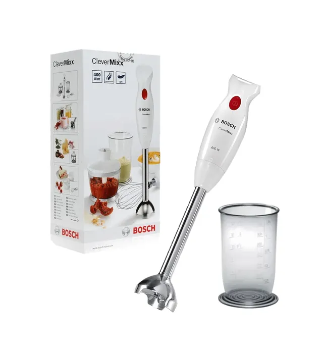 Mixeur Plongeant Bosch CleverMixx 400W Blanc (MSM26500)