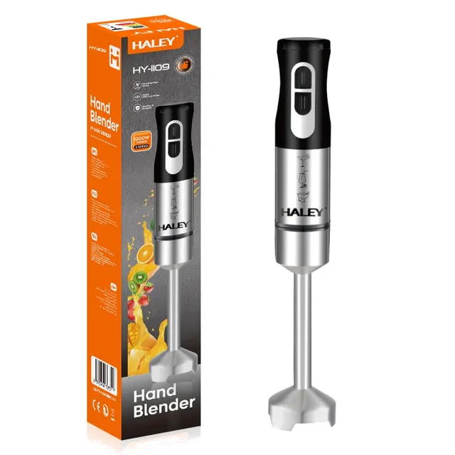 Mixeur Plongeant / Bra Mixeur Haley 1200W avec Lames Croisées en Inox - Noir HY-1109