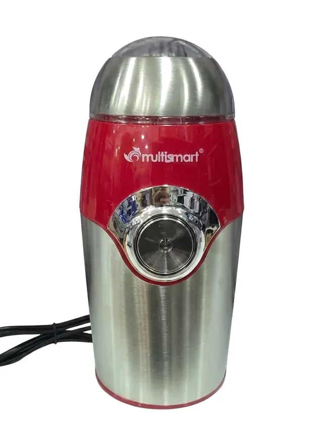 Moulin à Café Électrique MultiSmart 80g Inox & Rouge (MS-GD4038)