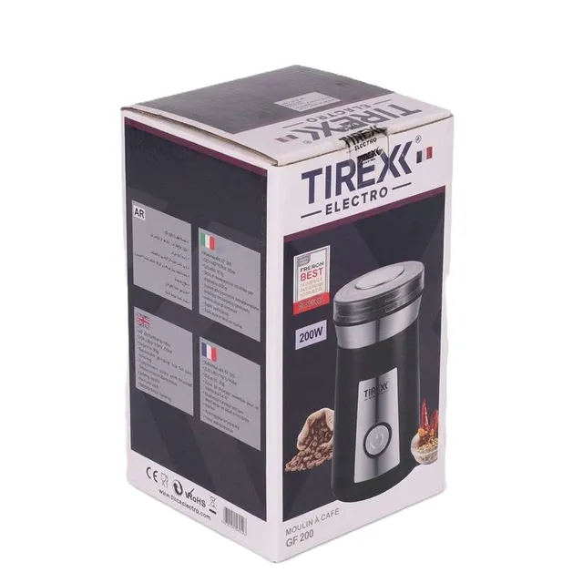 Moulin à Café TIREX Electro 200W Inox / Noir (GF 200)