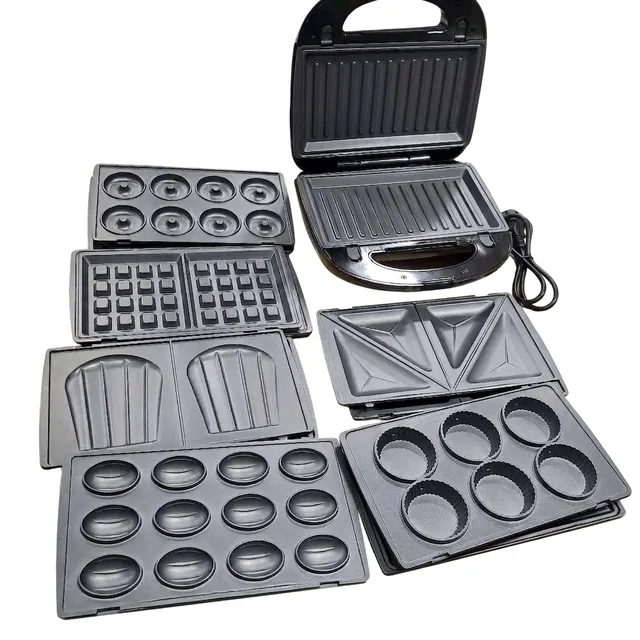 Panineuse & Appareil à Gaufres MultiSmart 7 en 1 (MS-SW4017)