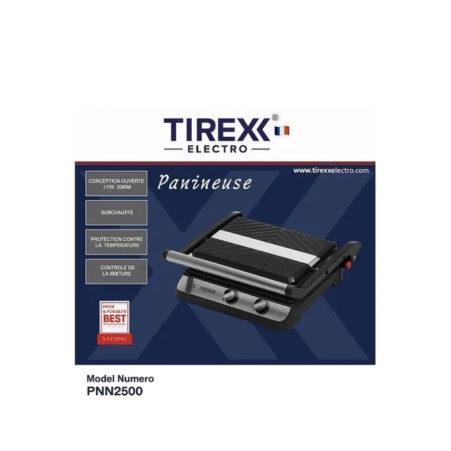 Panineuse & Barbecue Tirex Electro 2000W (PNN2500)