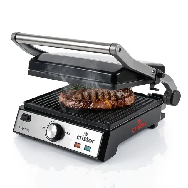 Panineuse &amp; Grill Électrique Cristor 2000W Noir / Inox (KGL611XB)