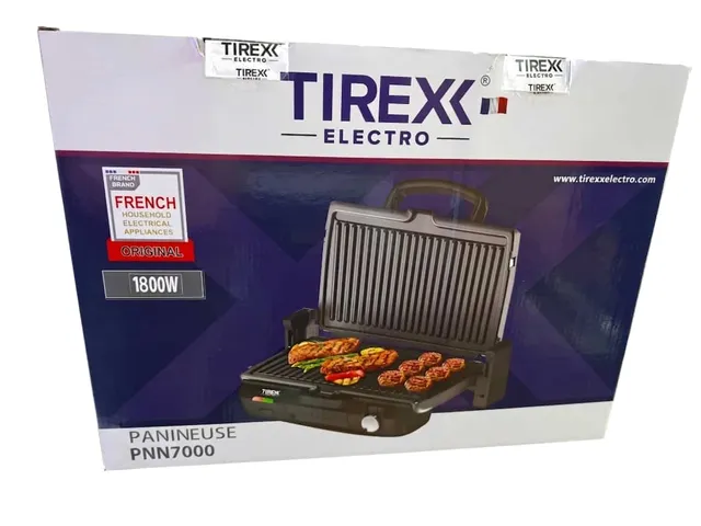 Panineuse & Grill Tirex Electro 1800W Noir (PNN7000)