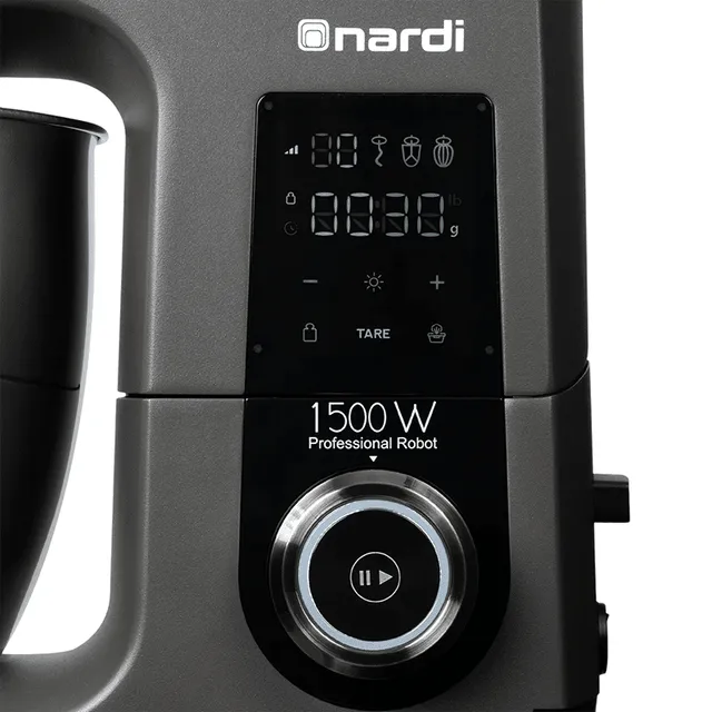 Pétrin Multifonction NARDI 6.7L 1500W avec Balance Intégrée Gris Foncé - NP-MP5GM