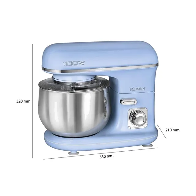 Pétrin Pâtissier Bomann 1100W 5L Blue (KM 6030 CB)