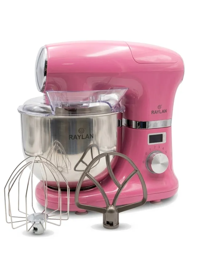 Pétrin Robot Pâtissier RAYLAN 5.5L 1000W Rose - RPA-P5.5/1000/N