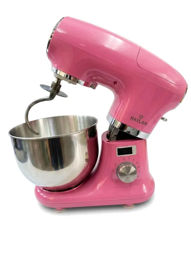 Pétrin Robot Pâtissier RAYLAN 5.5L 1000W Rose - RPA-P5.5/1000/N