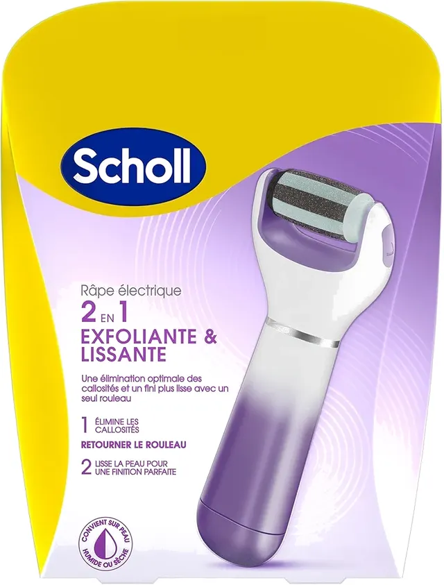 Râpe électrique Scholl 2 en 1 Exfoliante et Lissante