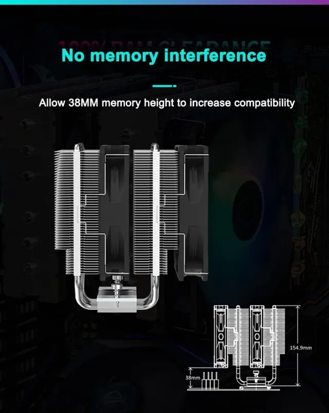 Refroidisseur CPU Cooler Master Hyper T620S ARGB Double Tour
