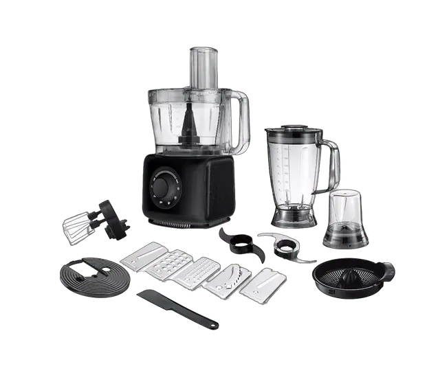 Robot de Cuisine Multifonction Nardi 1000W avec Blender et Moulin - Noir NRC-M10C