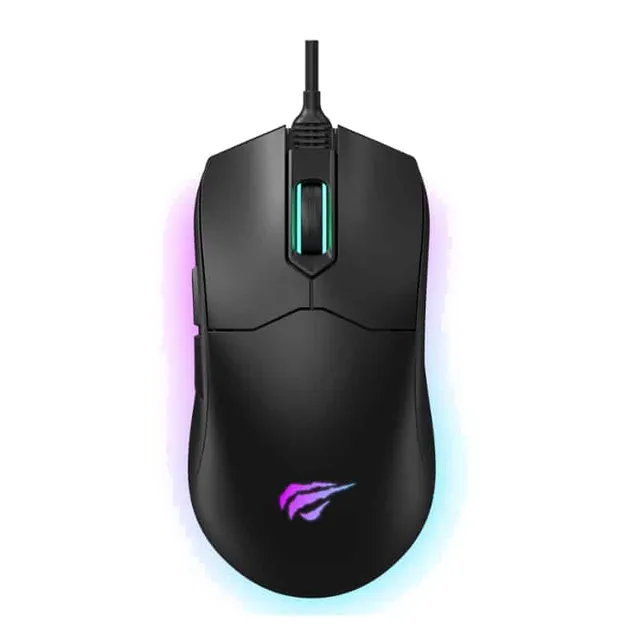 Souris Filaire Gaming Havit Gamenote MS1014 Macro - Black - Rétroéclairage RGB