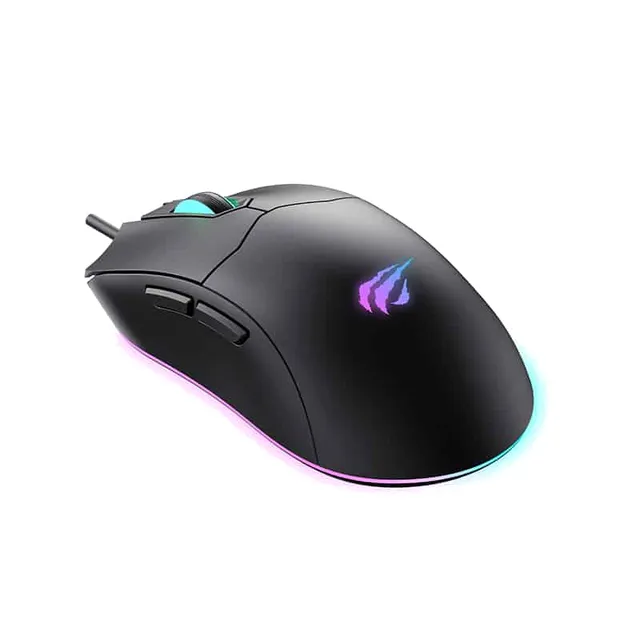 Souris Filaire Gaming Havit Gamenote MS1014 Macro - Black - Rétroéclairage RGB