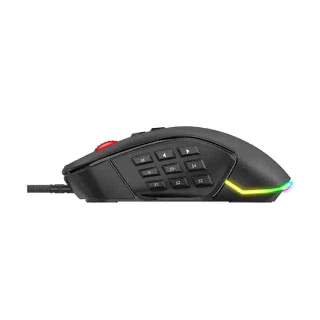 Souris Filaire Gaming Havit Gamenote MS900 Macro - Black - Rétroéclairage RGB