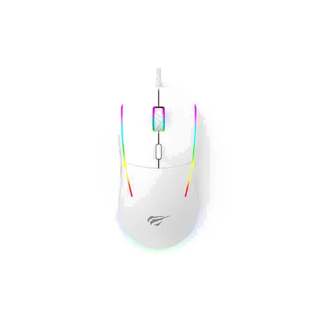 Souris Filaire Gaming Havit Gamenote MS961 Macro - White - Rétroéclairage RGB
