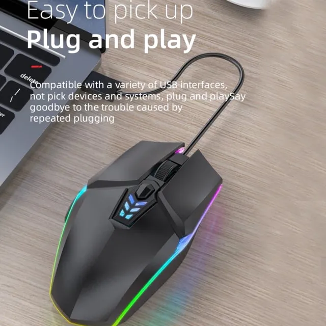 Souris Filaire Optique Gaming S700 RGB USB - Black